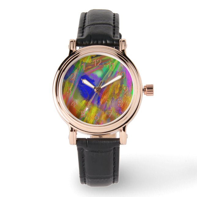 Montre Couleurs sous verre - Regarder vers l'arrière (Recto)