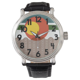 Montre Coup de soleil Abstrait