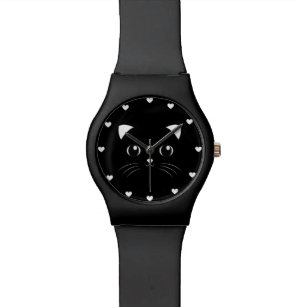Montres Chat Noir Zazzle Fr