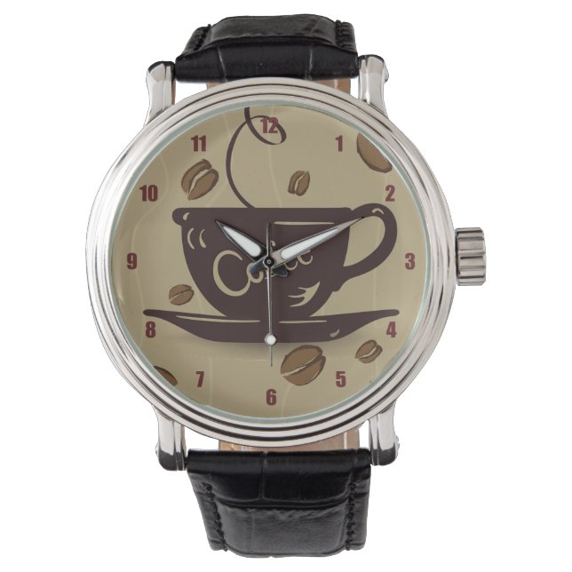Montre Coupe de café et haricots (devant)