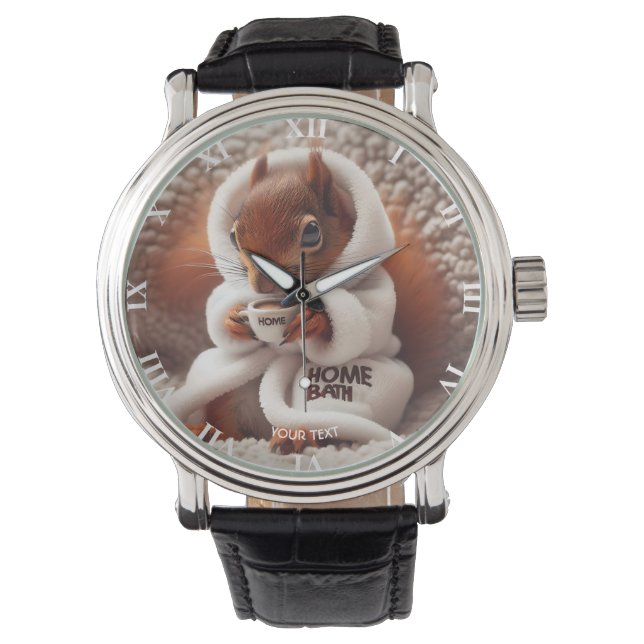 Montre Coupe de café Imaginaire Cute Squirrel (devant)