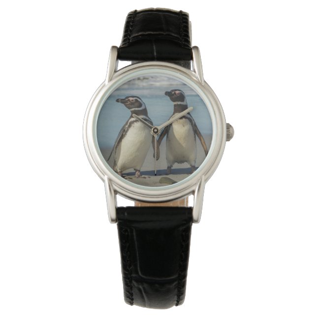 Montre Couple de manchots sur la plage (devant)