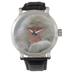Montre Couple de singe des neiges, Macaque japonais