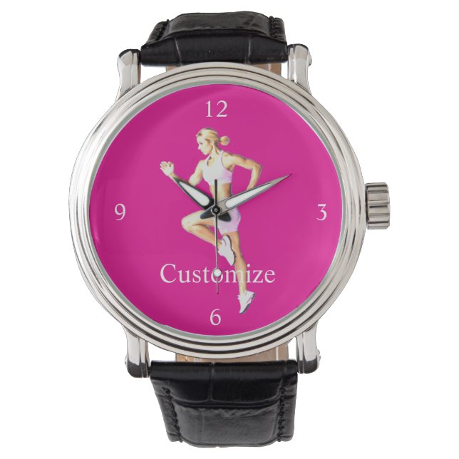 Montre Coureuse féminine en forme Thunder_Cove (devant)