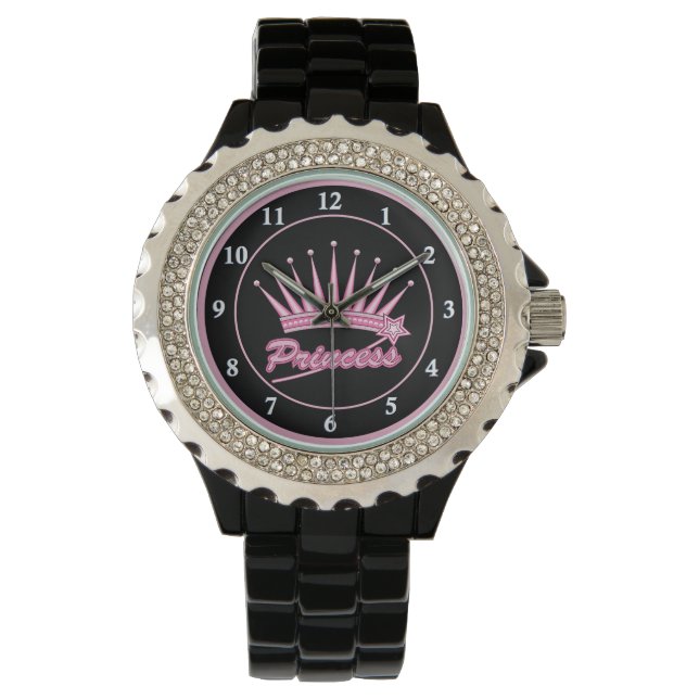 Montre Couronne rose princesse (devant)