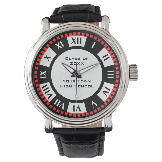 Montre Cours de fin d'études secondaires et couleur de l' (devant)
