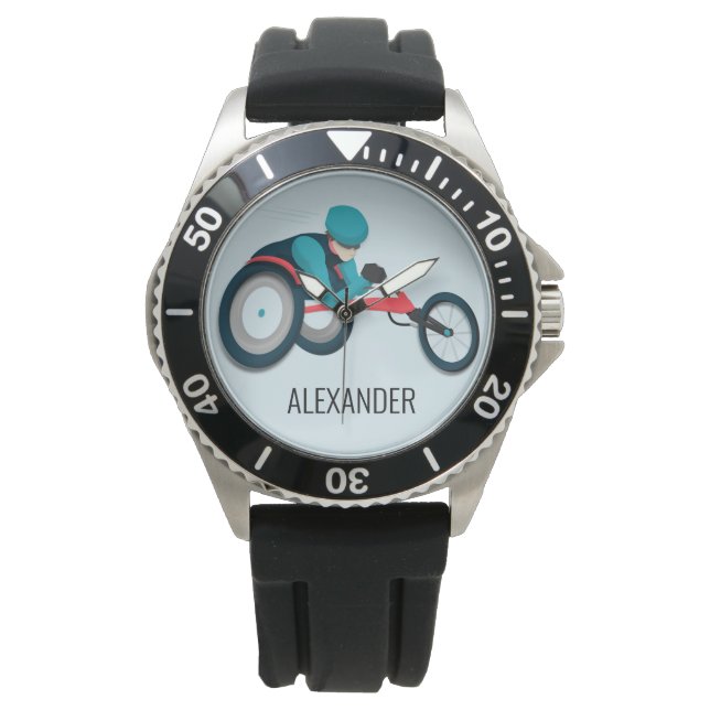 Montre Course en fauteuil roulant (devant)