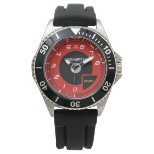 MONTRE COURSE SPORT ROUGE ET NOIR