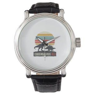 Montre Cousinsaurus Rex Drôle Dinosaure Vintage Chemise D