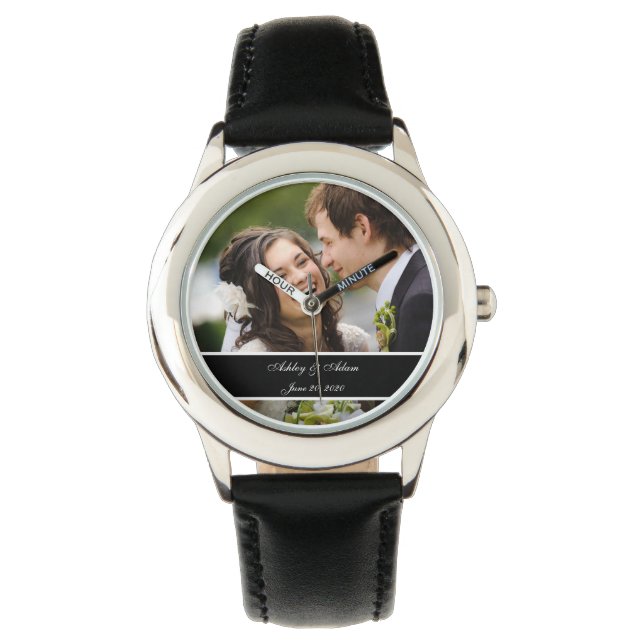 Montre Coutume personnalisée épousant le souvenir de (devant)