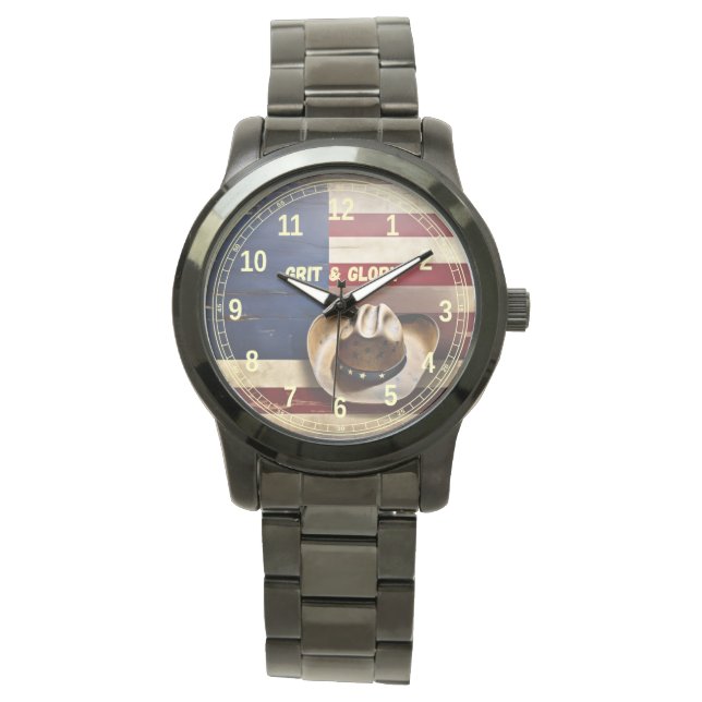 Montre Cowboy Américain "Grit & Glory" (devant)