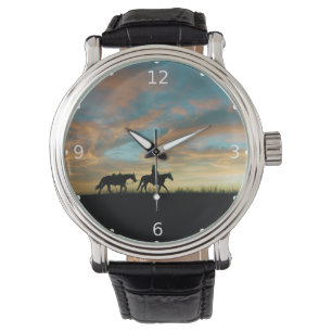 MONTRE COWBOY AVEC LE CHEVAL