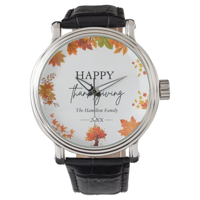 Montre Cozy Fall Thanksgiving Dinner Party (devant)
