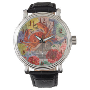 Montre Crabe Plage Nautique Art de la mer