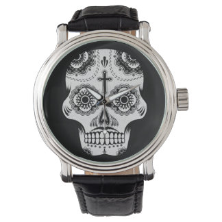 Montre Crâne à sucre moustache