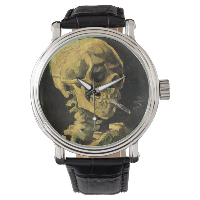 Montre Crâne avec cigarette allumée de Vincent van Gogh (devant)