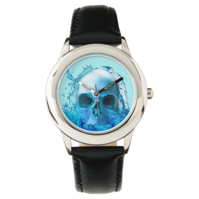 Montre Crâne dans l'eau (devant)
