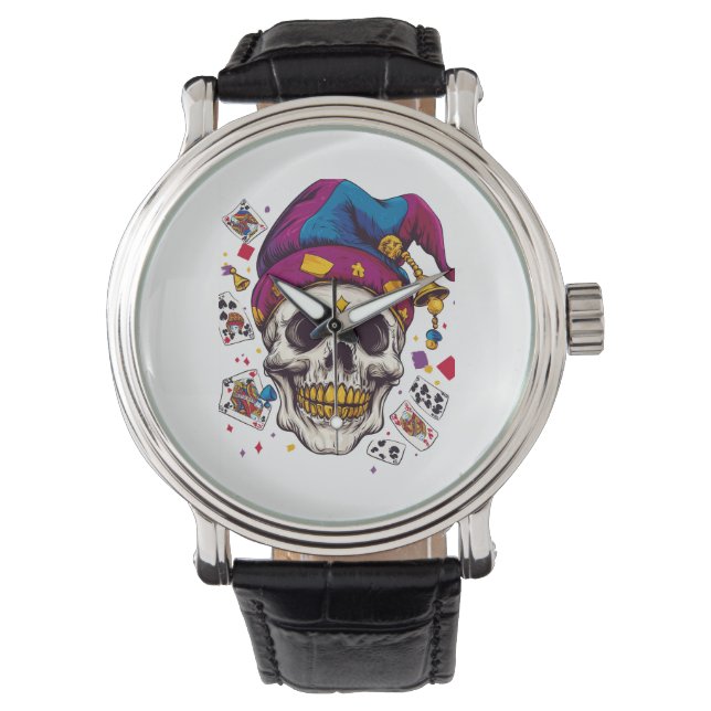 Montre Crâne de Bouffon Farceur (devant)