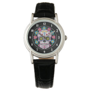 Montre Crâne de Dia de los Muertos Sugar