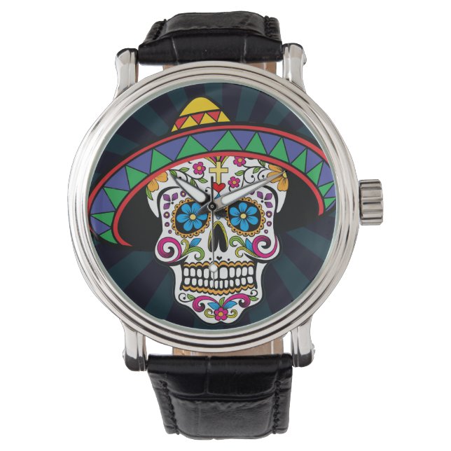 Montre Crâne en Sucre (devant)