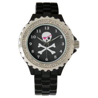 Montre Crâne et os croisés