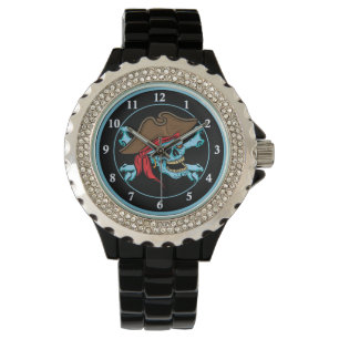 Montre Crâne et os croisés de pirate
