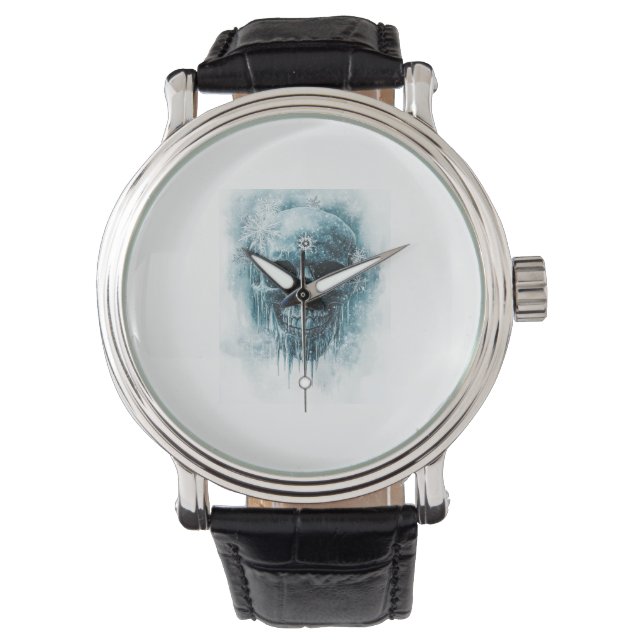 Montre Crâne gelé d'hiver (devant)