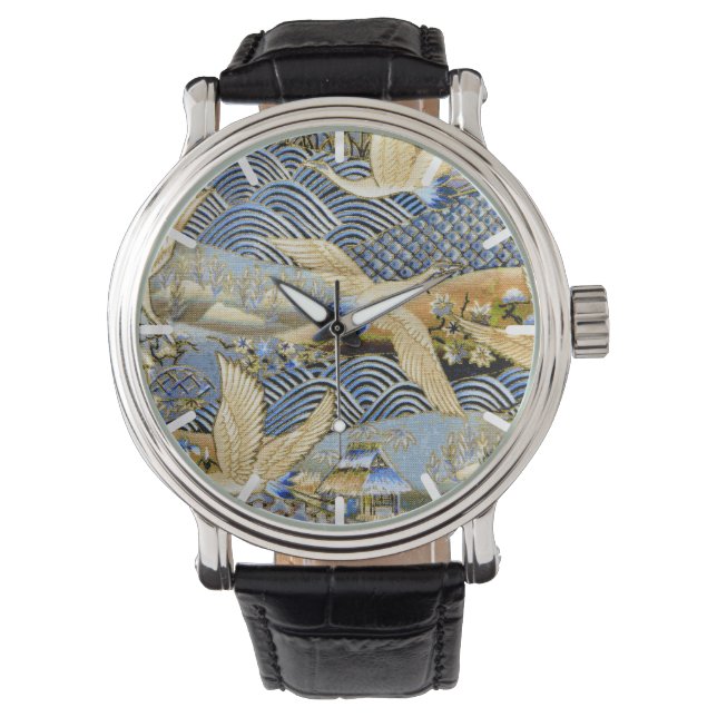 Montre Crane japonaise personnalisée (devant)