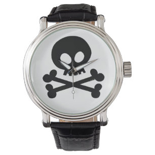 Montre Crâne noir