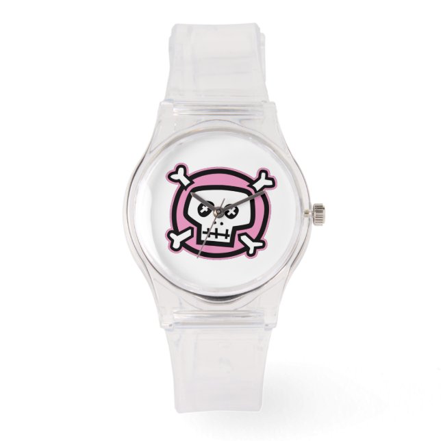 Montre crâne rose (Recto)