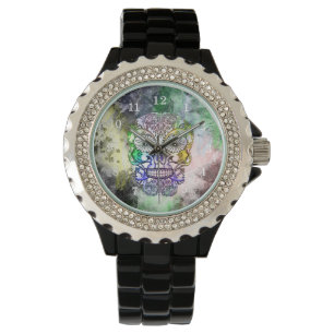 Montre Crâne sucre Squelette Grunge