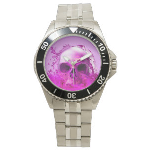 Montre Crâne Violet dans l'Eau
