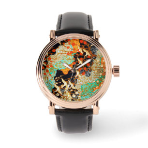 MONTRE CRANES DE VOL AVEC FLEURS DE PRINTEMPS