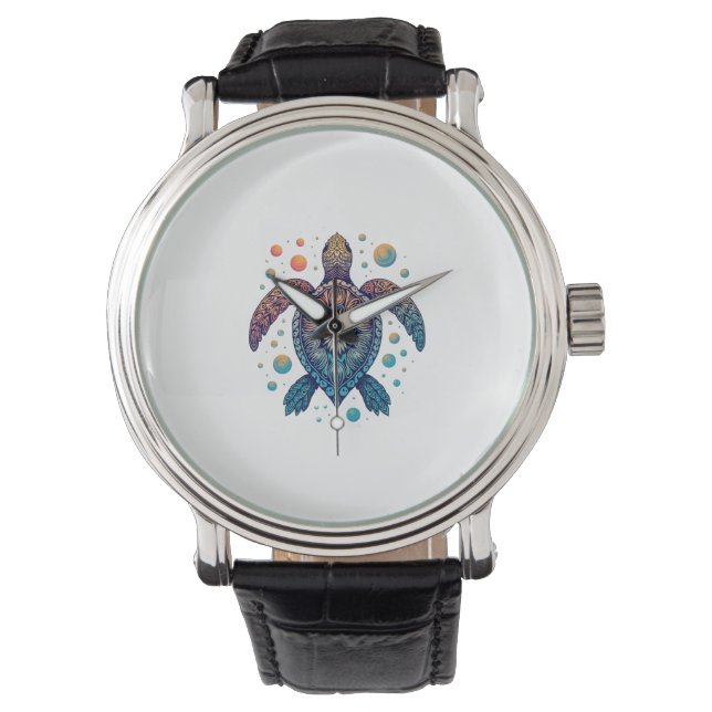 Montre Cravate Hawaiian Sea Turtle-Dye Hawaii Vacances Pl (devant)