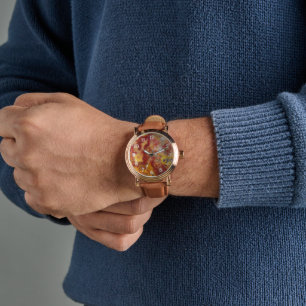 Montre Crazy Lace Agate Motif