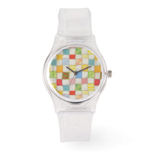 Montre CRAZY QUILT Silicone Strap White Watch