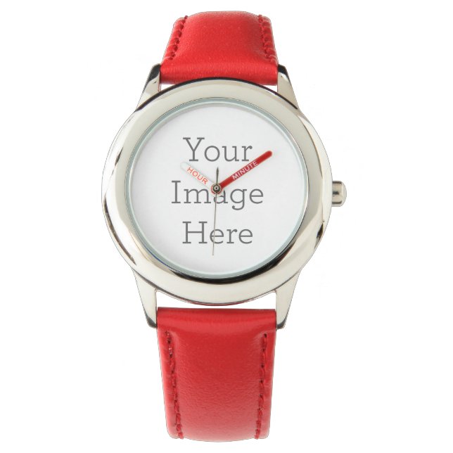 Montre Acier inoxydable rouge (devant)