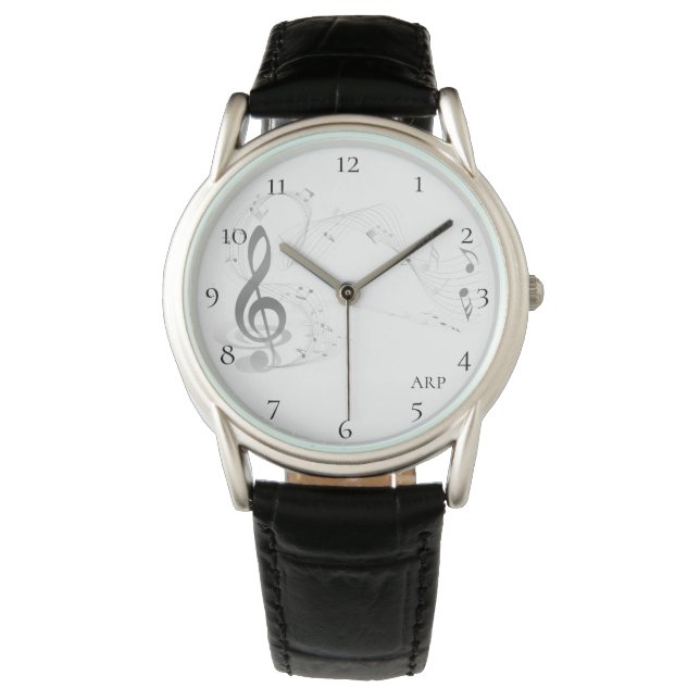 Montre *~*Creative Modern Classic Note musicale G-Clef (devant)