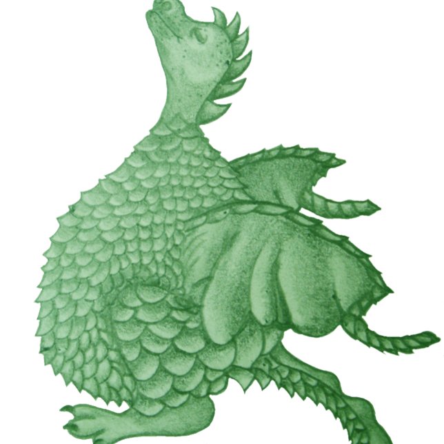 Montre créature imaginaire mythique dragon vert mignon (Créateur téléchargé)