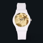 Montre Créatures sous-marines<br><div class="desc">Allez sous l'eau pour explorer la mer avec toutes ces différentes créatures marines. Cette oeuvre d'art vintage s'ajoute parfaitement aux amateurs d'anémones de mer. Obtenez votre impression artistique dès aujourd'hui sur votre produit.</div>