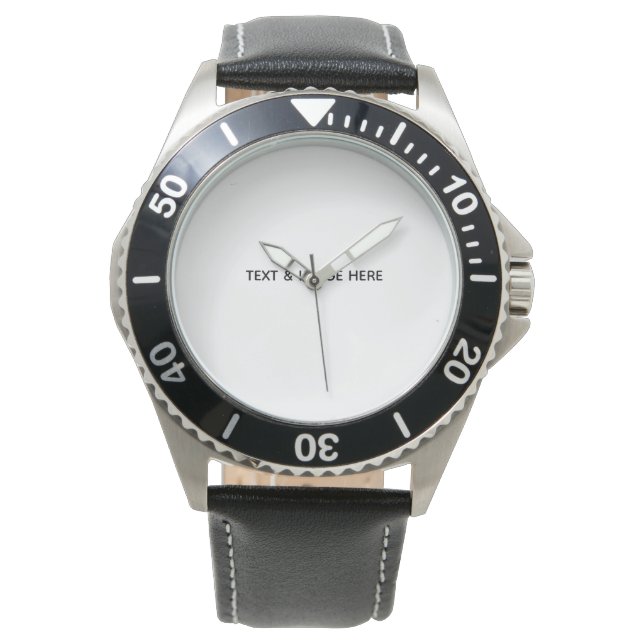 Montre Créez votre propre blanc (devant)