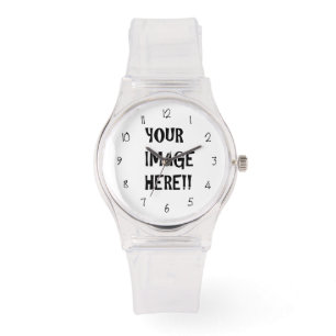 Montre Créez votre propre silice rose sport féminin