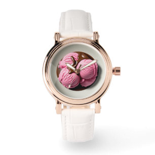 Montre Crème glacée aux fraises