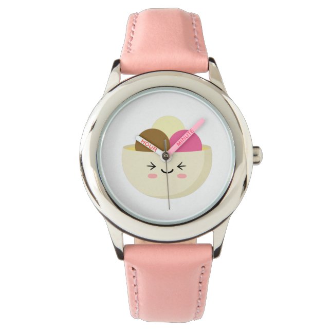 Montre Crème glacée Kawaii (devant)