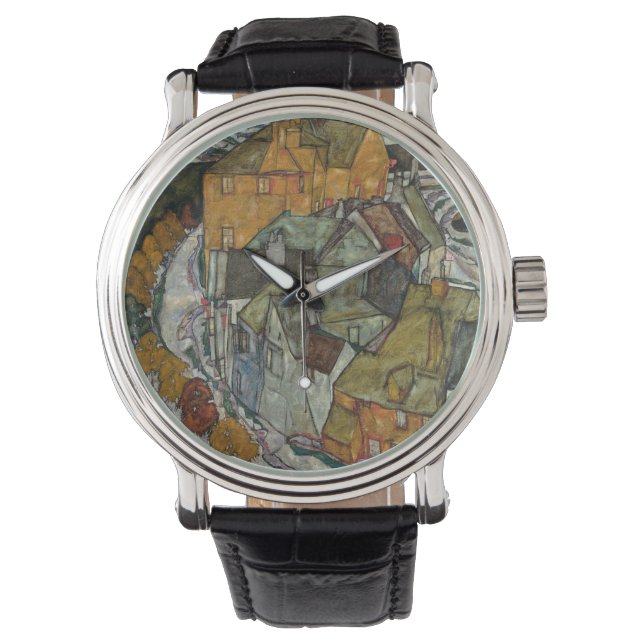 Montre Crescent de maisons II, Ville d'Île par Egon Schie (devant)