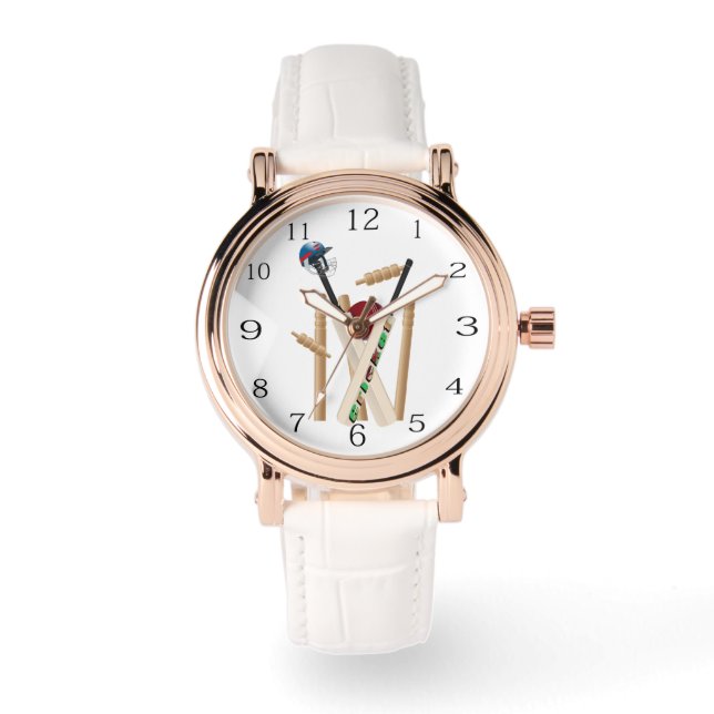 Montre Cricket All Rounder : Wicket, Chauves-souris, Ball (Recto)