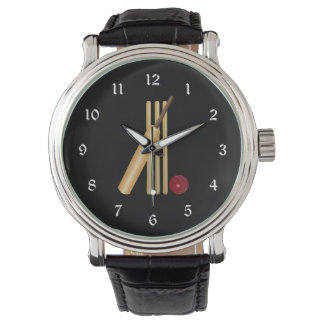 Montre Cricket - wicket, batte et balle