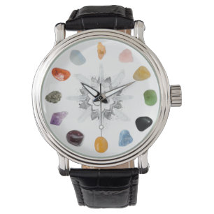 Montre *~* Cristal Grille Chakra Pierres Spirituelles Om 