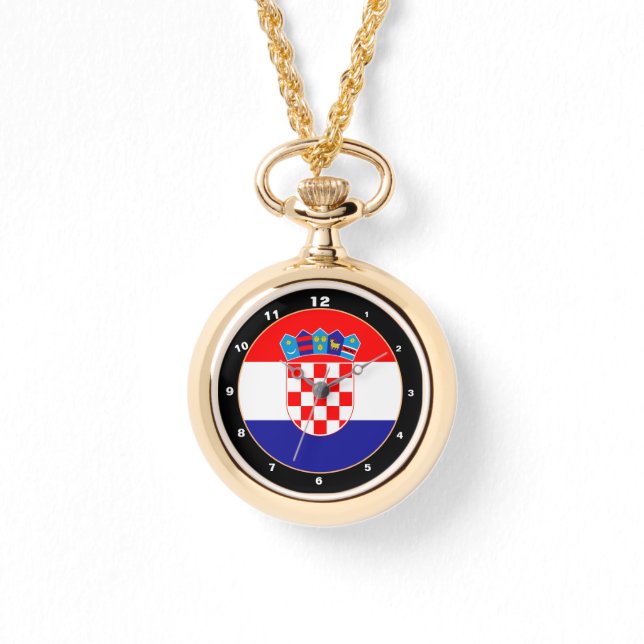 Montre Croatian Flag & Croatia trendy fashion /design (Recto)