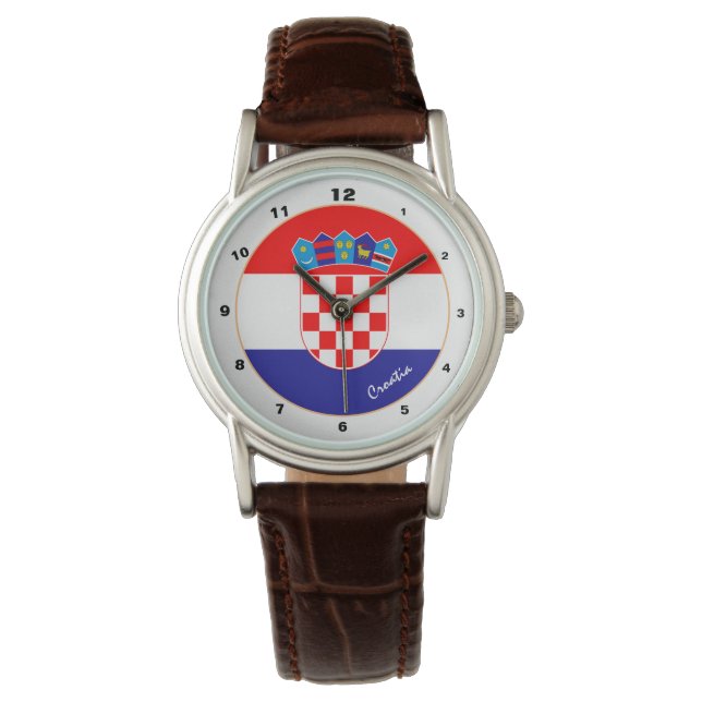 Montre Croatian Flag & Croatia trendy fashion /design (devant)